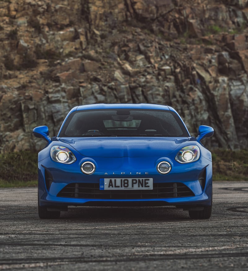 Front view of Alpine A110