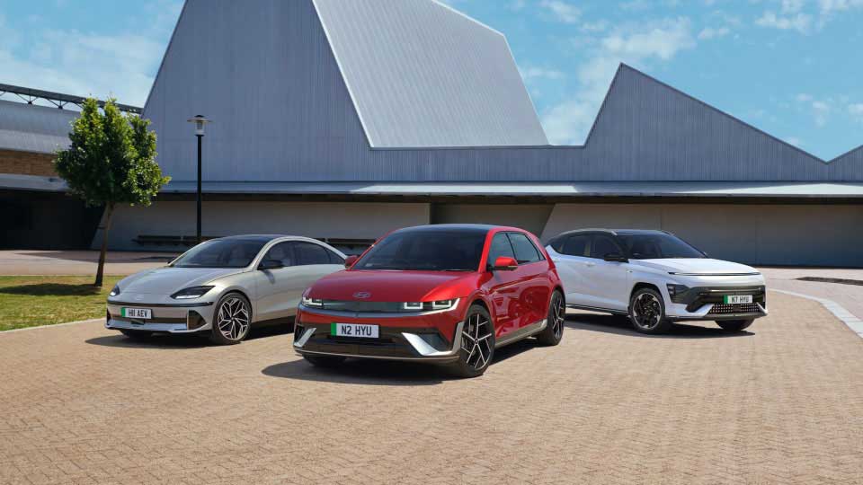 Range of electric Hyundai cars