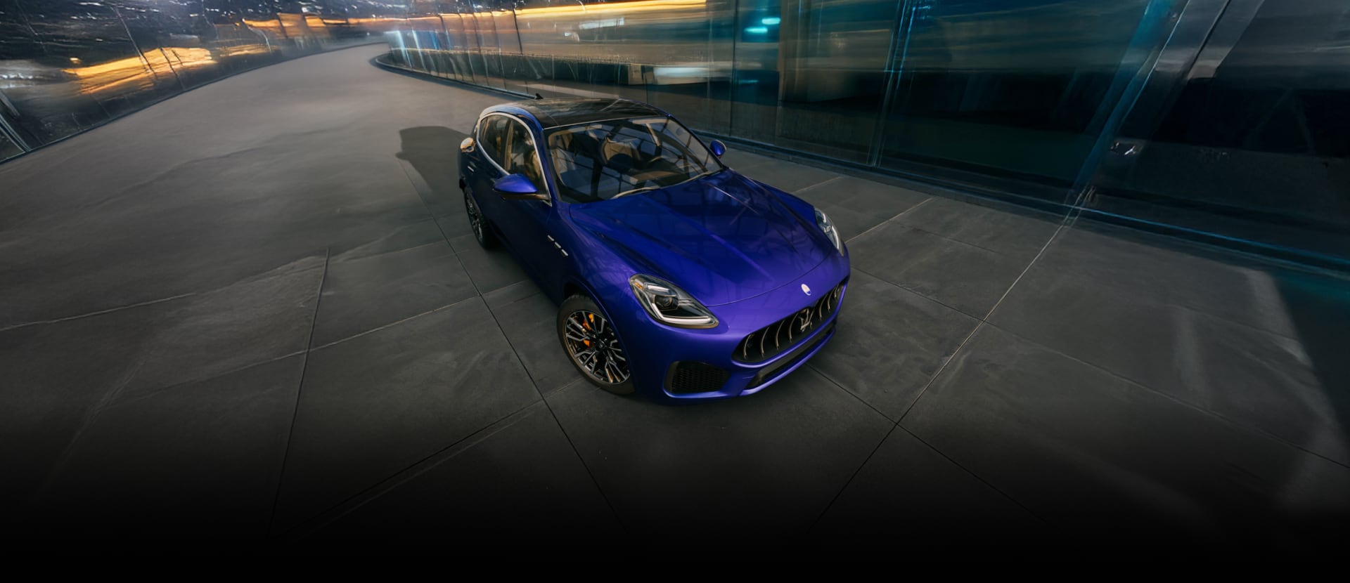 Front angled view of Maserati Grecale
