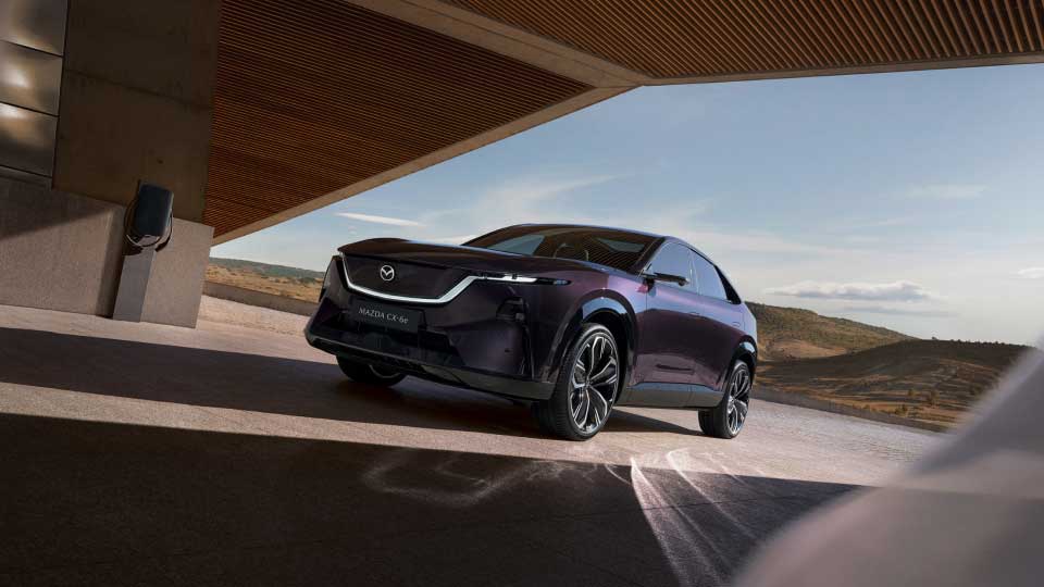 Side view of Mazda CX-6e