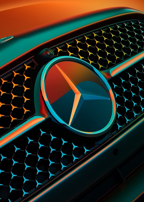 Mercedes-Benz Logo/Badge on Car grille