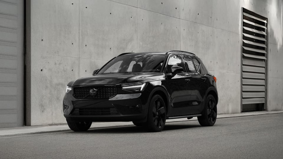 Front angled view of Volvo vehicle