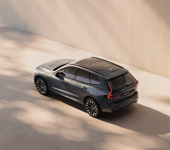 Rear angled view of Volvo XC60